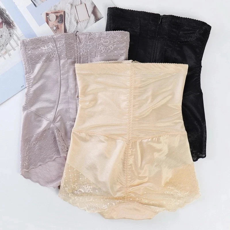 Body Shaper High Waist Butt-lifting Body Zipper Belly Pants Seamless Waist-shaping Summer Thin Body-shaping Pants for Women - Loja Home Utilidades