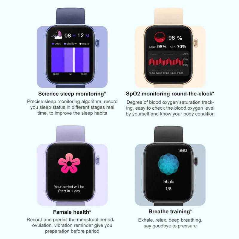 COLMI P71 Voice Calling Smartwatch Men Health Monitoring IP68 Waterproof Smart Notifications Voice Assistant Smart Watch Women - Loja Home Utilidades