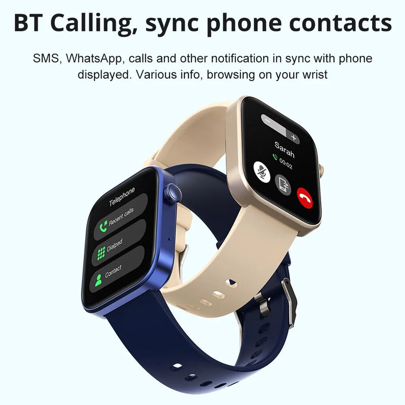 COLMI P71 Voice Calling Smartwatch Men Health Monitoring IP68 Waterproof Smart Notifications Voice Assistant Smart Watch Women - Loja Home Utilidades