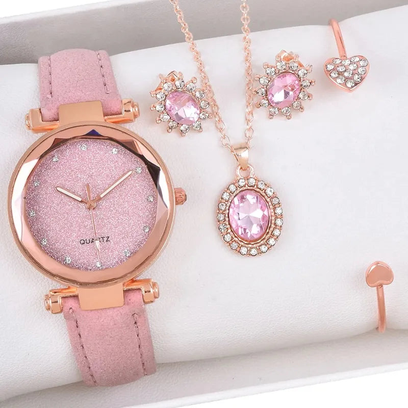 RELÓGIO FEMININO QUARTZ ROSE (NA COMPRA DO RELÓGIO VOCÊ GANHA OS 3 ACESSÓRIOS)