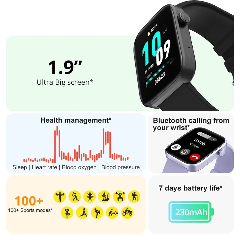 COLMI P71 Voice Calling Smartwatch Men Health Monitoring IP68 Waterproof Smart Notifications Voice Assistant Smart Watch Women - Loja Home Utilidades