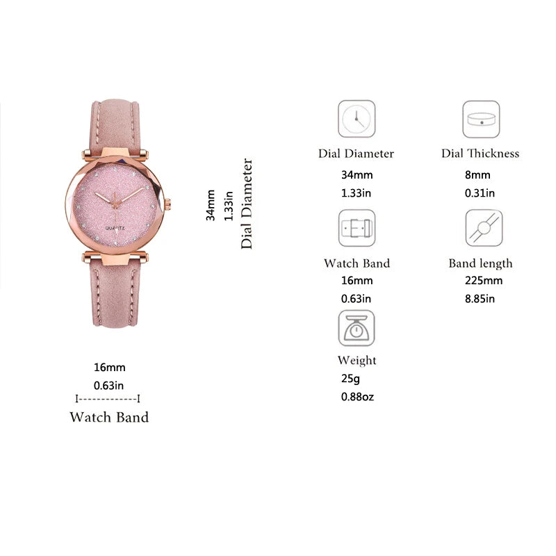 RELÓGIO FEMININO QUARTZ ROSE (NA COMPRA DO RELÓGIO VOCÊ GANHA OS 3 ACESSÓRIOS)