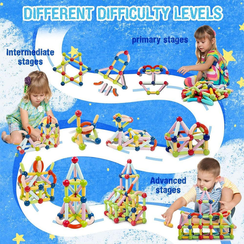 Blocos de Construção Magnéticos - Infantil - Loja Home Utilidades