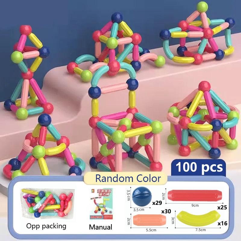 Blocos de Construção Magnéticos - Infantil - Loja Home Utilidades