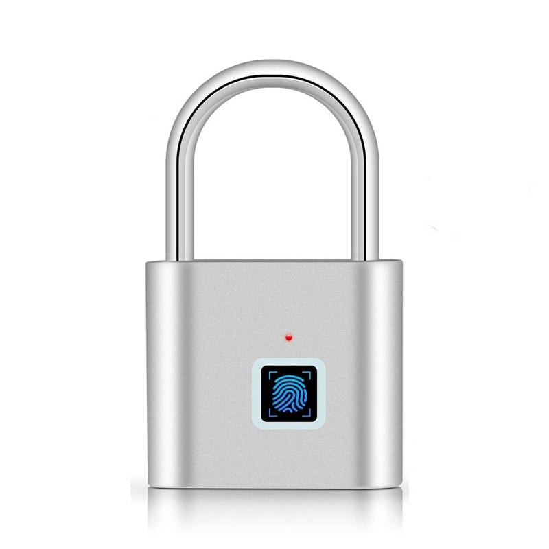 Cadeado Impressão Digital Inteligente Biométrica Impermeável Fechadura - Loja Home Utilidades