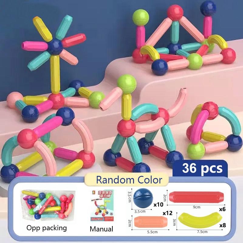Blocos de Construção Magnéticos - Infantil - Loja Home Utilidades