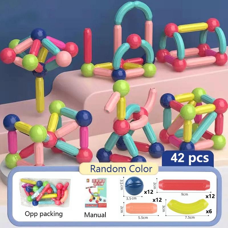 Blocos de Construção Magnéticos - Infantil - Loja Home Utilidades