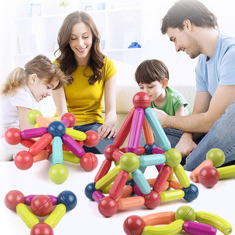 Blocos de Construção Magnéticos - Infantil - Loja Home Utilidades