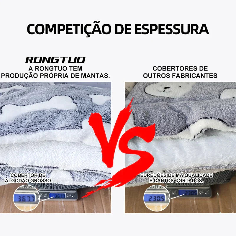 Cobertor peludo - serve como caminha para seu pet - Loja Home Utilidades