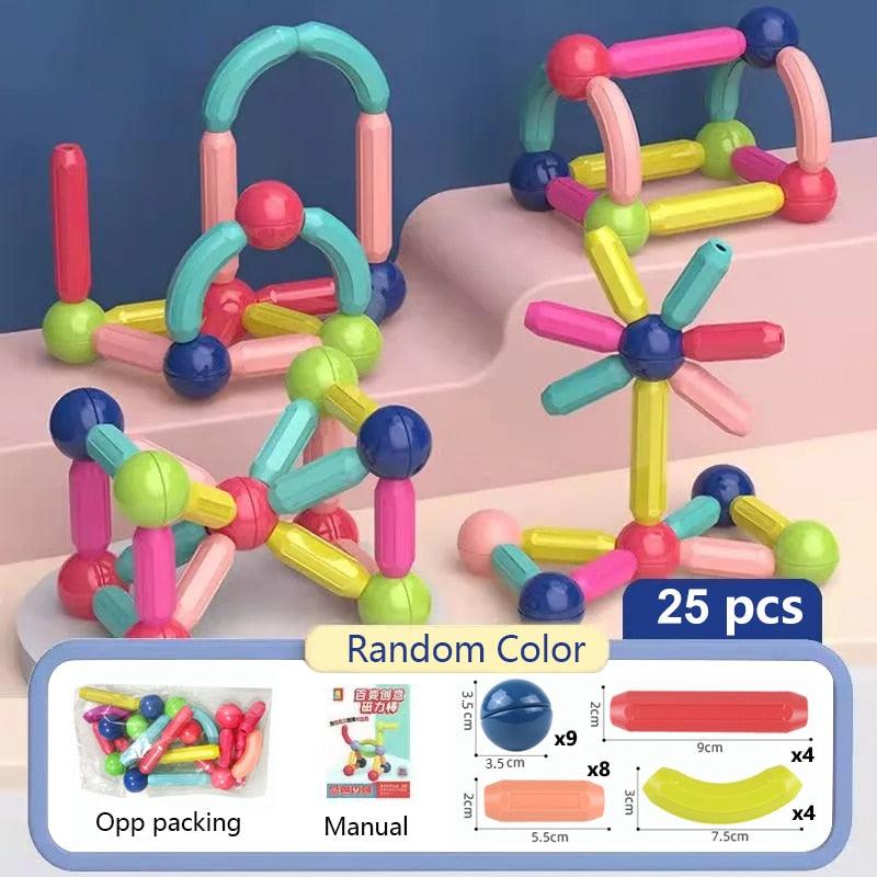 Blocos de Construção Magnéticos - Infantil - Loja Home Utilidades