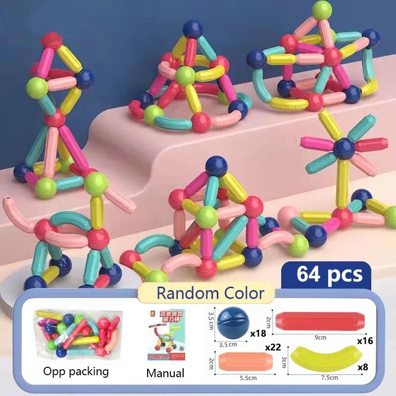 Blocos de Construção Magnéticos - Infantil - Loja Home Utilidades